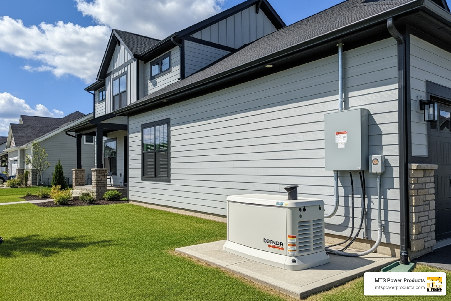 home generator with transfer switch